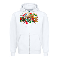White cinco de mayo nurse Zipper Hoodie - CowGirlArtShop