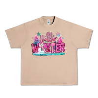Burro hello winter pink snowman Urban Heavy Tee - MaliasSmallBusiness