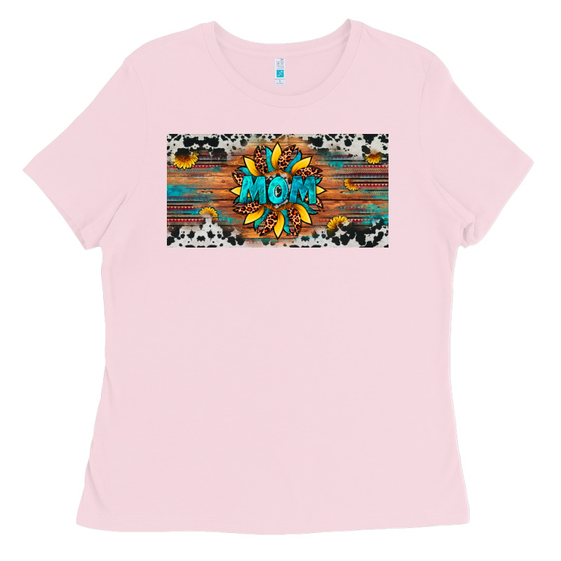 Leopard Sunflower Mom License Plate Ladies Tee by Artiststas | Teevron