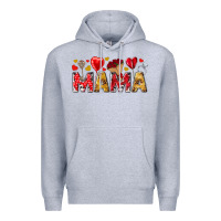 Heather Grey Valentine's Day Mama Mother's Day Premium Hoodie - HowdyJamesFarm