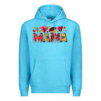 Ocean Blue Valentine's Day Mama Mother's Day Premium Hoodie - HowdyJamesFarm