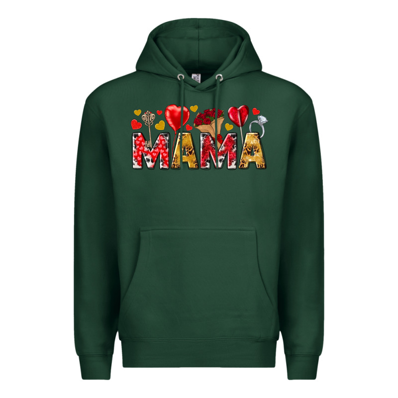 Valentine's Day Mama Mother's Day Premium Hoodie by HowdyJamesFarm | Teevron