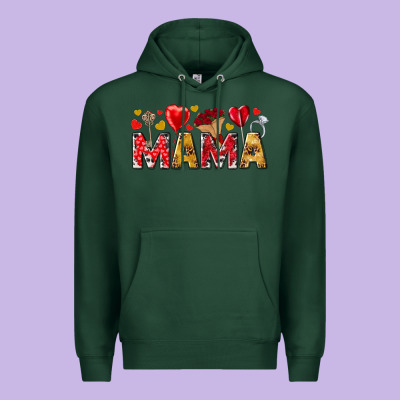 Valentine's Day Mama Mother's Day Premium Hoodie Designed By Howdyjamesfarm