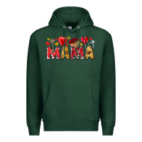 Sports Green Valentine's Day Mama Mother's Day Premium Hoodie - HowdyJamesFarm