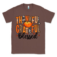 Chestnut Thankful Grateful Blessed Classic Tee - MaliasSmallBusiness