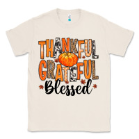 Natural Thankful Grateful Blessed Classic Tee - MaliasSmallBusiness