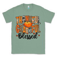 Sage Thankful Grateful Blessed Classic Tee - MaliasSmallBusiness