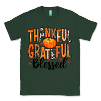 Sports Green Thankful Grateful Blessed Classic Tee - MaliasSmallBusiness