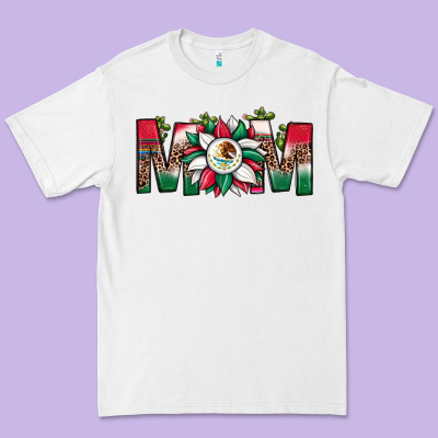 Mexican Flag Sunflower Mom Leopard Premium Tee Designed By Jahusdesignshop