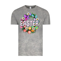 Cloud Rock Easter with eggs and daisy Vintage Tee - NancyCooperArtShop