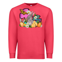 Cardinal Easter rabbits and cross Premium Sweatshirt - OliviaCreatesArt