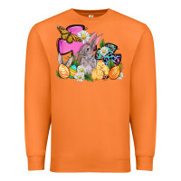 Carrot Easter rabbits and cross Premium Sweatshirt - OliviaCreatesArt