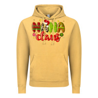 Vintage Mustard nana claus Vintage Hoodie - MaliasSmallBusiness