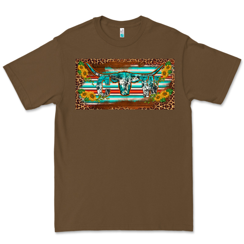 Western Howdy Cowgirl Leopard Serape   License Plate Template Premium Tee by BarkalooDesign | Teevron