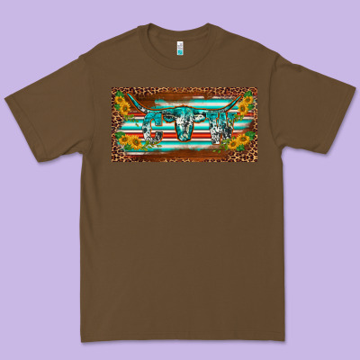 Western Howdy Cowgirl Leopard Serape   License Plate Template Premium Tee Designed By Barkaloodesign