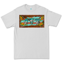 Dove Grey western howdy cowgirl leopard serape   license plate template Premium Tee - BarkalooDesign