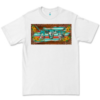 White western howdy cowgirl leopard serape   license plate template Premium Tee - BarkalooDesign