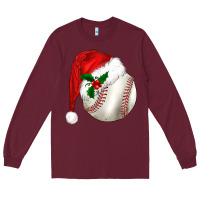 Burgundy christmas sports Long Sleeve Tee - BarkalooDesign