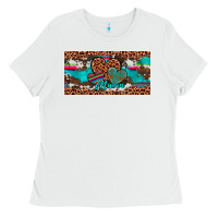 White hearts mama license plate Ladies Tee - Artiststas