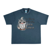 Midnight Navy im shorty mouthy deal with it gnome Urban Heavy Tee - MaliasSmallBusiness