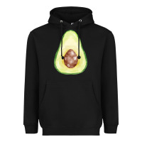 Black half avocado fa element Heavyweight Hoodie - FaDigitalArtStudio