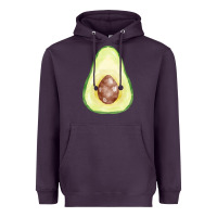 Plum half avocado fa element Heavyweight Hoodie - FaDigitalArtStudio
