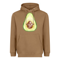 Toasted Coconut half avocado fa element Heavyweight Hoodie - FaDigitalArtStudio