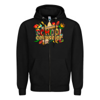Black cinco de mayo school counselor Zipper Hoodie - CowGirlArtShop