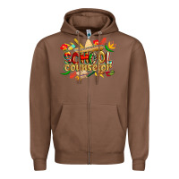 Chestnut cinco de mayo school counselor Zipper Hoodie - CowGirlArtShop