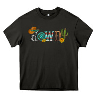Asphalt howdy with cowboy hat and cactus Heavy Core Tee - Artiststas
