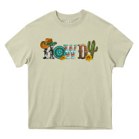 Mossy howdy with cowboy hat and cactus Heavy Core Tee - Artiststas