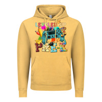 Vintage Mustard leveled up pre k Vintage Hoodie - NancyCooperArtShop
