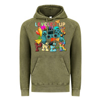 Vintage Olive leveled up pre k Vintage Hoodie - NancyCooperArtShop