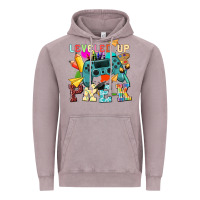Vintage Zinc leveled up pre k Vintage Hoodie - NancyCooperArtShop