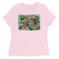 Cactus Cowboy Hat Background Ladies Tee | Teevron