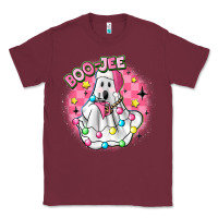 Burgundy boo jee pink christmas ghost Classic Tee - MaliasSmallBusiness