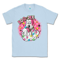 Dusty Blue boo jee pink christmas ghost Classic Tee - MaliasSmallBusiness