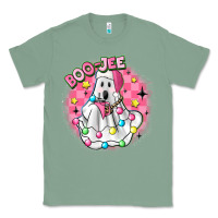 Sage boo jee pink christmas ghost Classic Tee - MaliasSmallBusiness