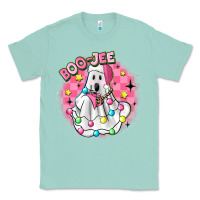 Seafoam boo jee pink christmas ghost Classic Tee - MaliasSmallBusiness