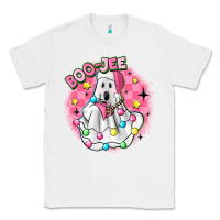 White boo jee pink christmas ghost Classic Tee - MaliasSmallBusiness