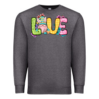 Charcoal Heather Easter Day Love Easter gnome Premium Sweatshirt - OliviaCreatesArt