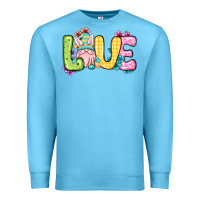 Ocean Blue Easter Day Love Easter gnome Premium Sweatshirt - OliviaCreatesArt