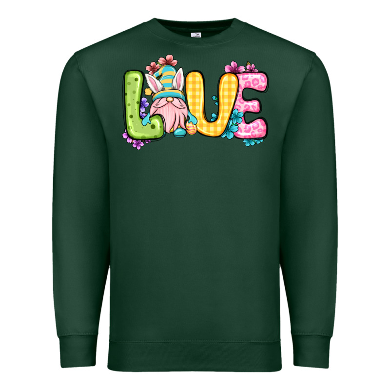 Easter Day Love Easter Gnome Premium Sweatshirt by OliviaCreatesArt | Teevron