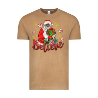Vintage Camel believe black santa christmas Vintage Tee - MaliasSmallBusiness