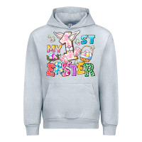 Heather Grey My 1st Easter Urban Hoodie - CowhideDigitalArt