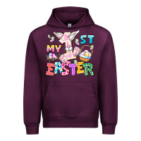 Mauve Wine My 1st Easter Urban Hoodie - CowhideDigitalArt