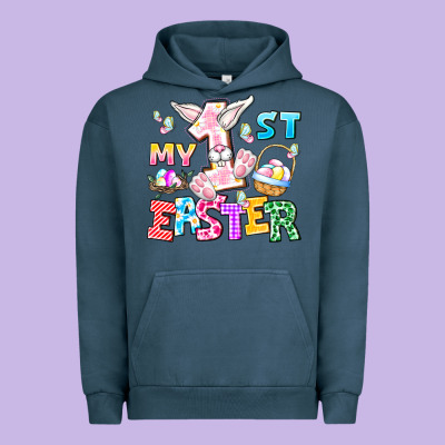 My 1st Easter Urban Hoodie Designed By Cowhidedigitalart