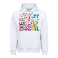White My 1st Easter Urban Hoodie - CowhideDigitalArt