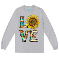 Moon Dust western love with sunflower Long Sleeve Tee - Artiststas