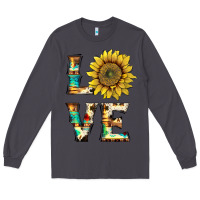 Smoke western love with sunflower Long Sleeve Tee - Artiststas